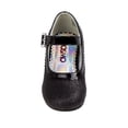 thumbnail image 5 of Josmo Girl's Dress Glitter Mary Jane Wedding Party Heels Flower Shoes with Hook and Loop Buckle, 5 of 7