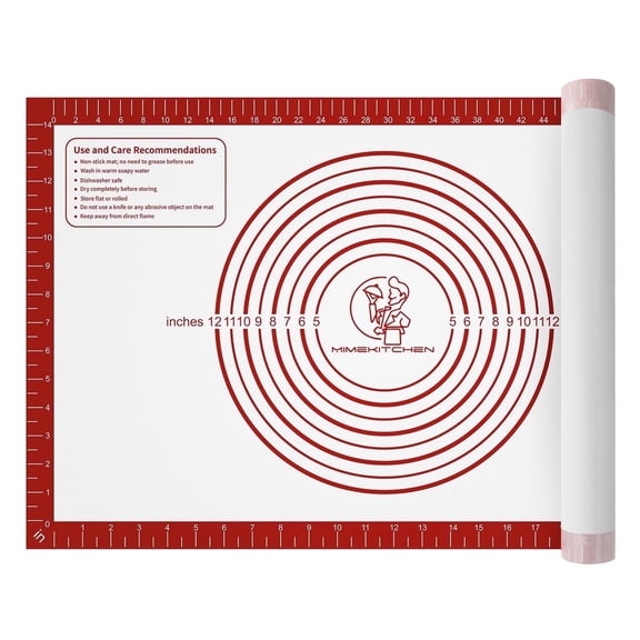 Extra Large Silicone Baking Mat - 26x16 Inch Non-Stick Pastry Mat for Dough Rolling, Macarons, Cookies & Bread | Non-Slip Counter Mat, Oven Liner & Fondant Work Surface | Dishwasher Safe