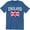 Blue, variant on Union Jack vintage Uk Flag British United Kingdom England Great Britain T-Shirt