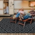 thumbnail image 5 of Waterproof Reversible Outdoor Rug, Plastic Straw Patio Camping Mat, 4'x6', 5 of 7