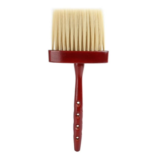 Cepillo de peluquero plumero de cuello mango largo de madera cerdas de nailon cepillo de peluquero plumero para salón de belleza peluquería hogar