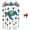 #02, variant on Ocean-Themed Crystal Wind Chime, Stained Glass Sea Animal Suncatcher, Coastal Hanging Decor for Garden Patio Balcony Window Home Ornament