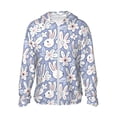 thumbnail image 2 of Lsque Rabbit And Floral UPF 50+ Lightweight Sun Protection Men's Women's Long Sleeve Shirt, Hoodie Performance -X-Large, 2 of 9