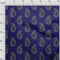 thumbnail image 2 of oneOone Organic Cotton Voile Fabric Paisley Block Printed Craft Fabric BTY 42 Inch Wide, 2 of 4