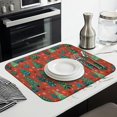 thumbnail image 3 of Red Christmas Tree and Ornament Pattern Dish Drying Mat for Kitchen 1 Pack, Ultra Absorbent Microfiber Dishes Drainer Mats,16x18in(41x46cm), 3 of 6