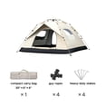 thumbnail image 1 of SUSUZI 4-6 Person Instant Camping Tent – 83"x83" Spacious 210D Oxford Waterproof Tent with Carry Bag for Outdoor Hiking Travel, 1 of 8