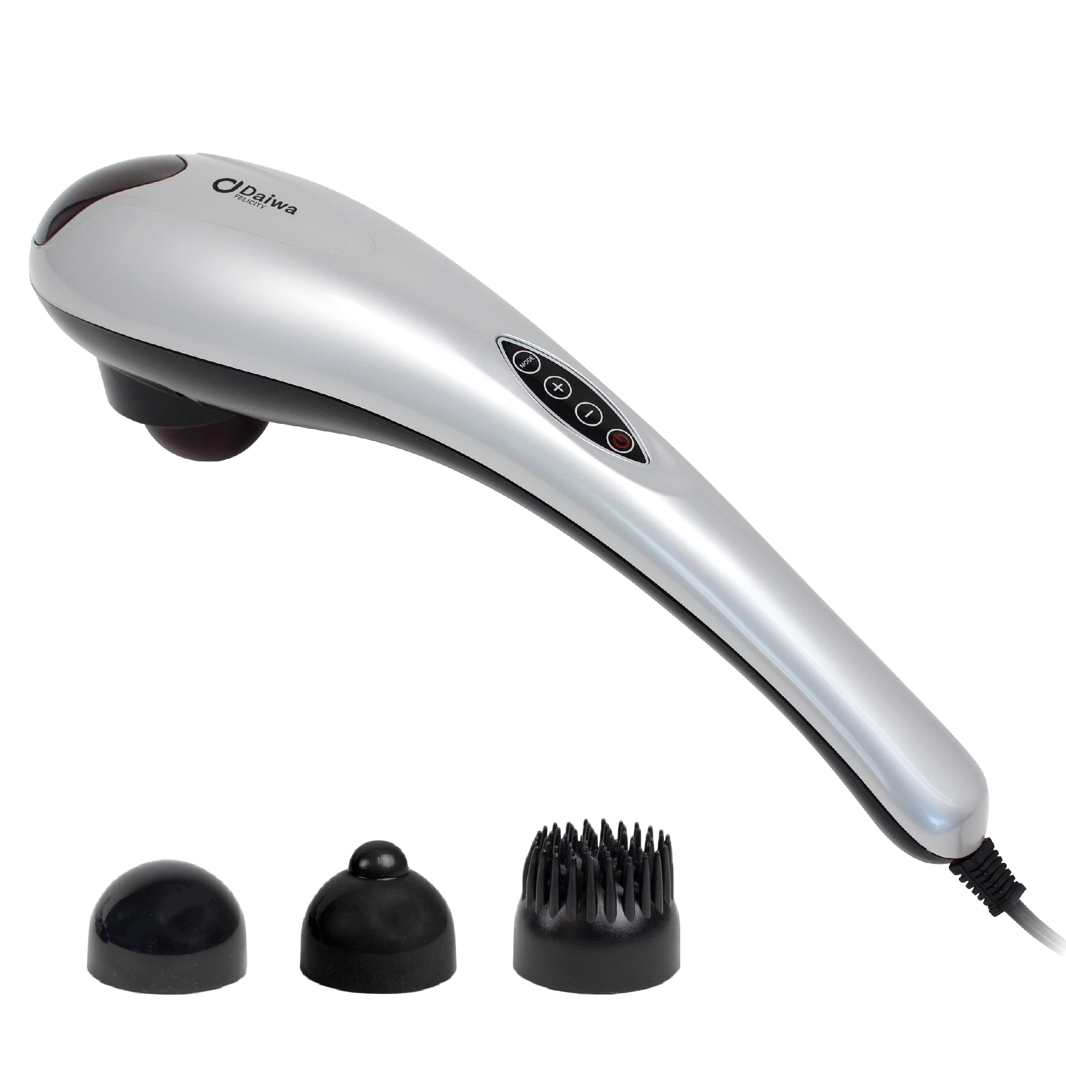 Handheld percussion massager infrared light weighted massage head sleek 