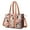 Pink Boston Terrier, variant on Teacher Tote Bag,Pink Cute Dachshund Dog and Love Heart Teacher Utility Tote Bag,Large Work Tote Bags for Women with Multiple Pockets,Top Zipper Closure,13.8x10.6x6.7 Inch