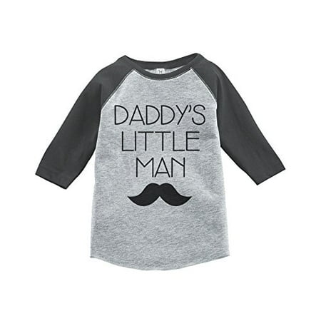 

Custom Party Shop Boy s Father s Day Vintage Baseball Tee Grey and Black