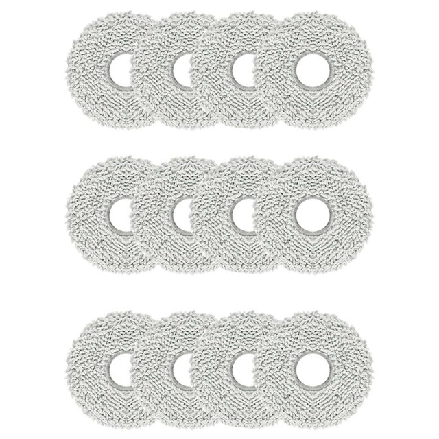 12 Piezas de Trapeador Lavable para X20 Pro/X20 Robot Aspirador Repuestos