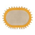 thumbnail image 2 of Alfombra amarilla y beige con forma ovalada para mascotas, alfombras para dormitorio, sala de estar, textiles grandes para el hogar, dormitorio, sala de estar, sofá, mesa de centro, carpa, 2 of 4