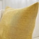 thumbnail image 3 of Juego de 2 fundas de almohada decorativas medianas, cuadradas, para sofá, sala de estar, decoración del hogar (dorado y amarillo), 3 of 5