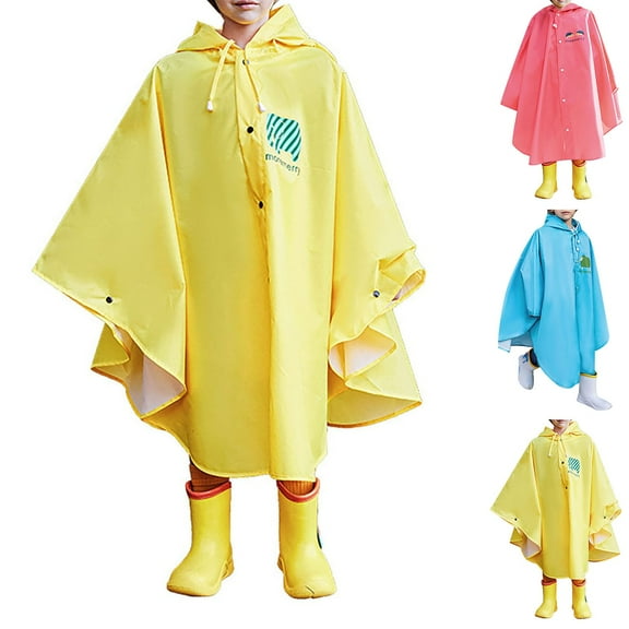 Raincoat for Boys,Girls Rain Coat,Kids Rain Poncho with Hood Kids Rain Poncho Cartoon Raincoat Jacket Cute Rain Coat Toddler Boys Girls Rain Cape Light Waterproof Hoodie Outwear