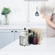 thumbnail image 3 of Cesta De Cubiertos De Alta Capacidad Soporte De Almacenamiento De Cubiertos De Hierro Organizador De Cubiertos Decorativo Con Diseño De Malla Toallero De Papel Para Cocina Restaurante Cubiertos Yuarrent HA015605-00, 3 of 7