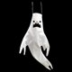 thumbnail image 3 of 3 piezas de mangas de viento de fantasma blanco, bandera de manga de viento colgante espeluznante, decoraciones para fiestas, accesorios de vacaciones, patio interior al aire libre, césped Xemadio ZJWJ892, 3 of 5