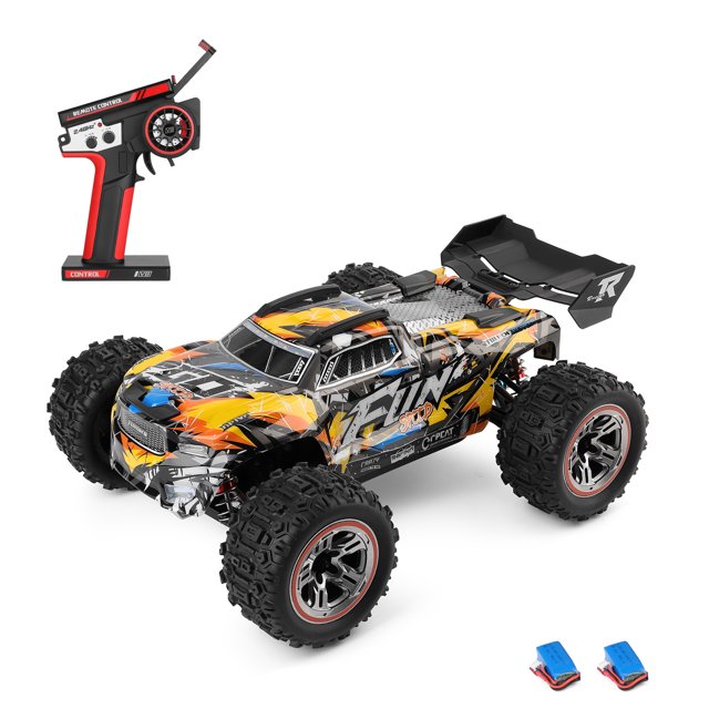 Coche remoto, coche 12 baterías Velocidad con motor 18 Velocidad todos los niños y 184008-b coche con motor de cinc coche con motor fuera de carretera 1/18 Aleación de coche 2 baterías Todo terreno Hu