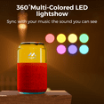 thumbnail image 5 of Miro P1 360° Surround Stereo Speaker, TWS Wireless Dual Channel Audio, Smart LED Ambient Lighting, Classic Soda Bubble Sound Effect, Bluetooth 5.4, 10m Range, 10 Hours Playtime (Black), 5 of 9