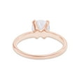 thumbnail image 4 of 4 CT Round Cut White Cubic Zirconia Solitaire Ring For Women In 14K Rose Gold Plated 925 Sterling Silver (Color: White, Clarity: VVS1-VVS2, 4 Cttw) -10, 4 of 6