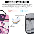 thumbnail image 3 of Kuromi Lunch Bag Anime Lunch Tote Bag Reusable Insulated Lunch Box Portable Lunch Bento Box For College Work Office Picnic 10x8x4 Inch, 3 of 9