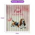 thumbnail image 5 of Every Fart is Love Note Basset Hound Guilty Face Happy Valentine's Shower Curtain Bassets Dog Breed Lovers Gifts Idea Waterproof Bathroom Bathtub Curtain - 01016, 5 of 5
