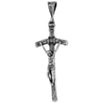 thumbnail image 3 of Sterling Silver Jesus of Nazareth King of The Jews Crucifix Necklace  24 inch 1.8mm Chain, 3 of 4