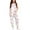00##-White2569, variant on Kiijoy Toddler Girls Overalls Summer Casual Bow Print V Neck Sleeveless Strap Romper, Sizes 4-5T