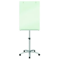 Quartet Infinity Glass Dry-Erase Board Presentation Easel, Magnetic and Portable, 24" x 36", Silver Base