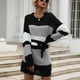 thumbnail image 1 of Vestido de suéter ANGGREK Bloque de Color M, 1 of 7