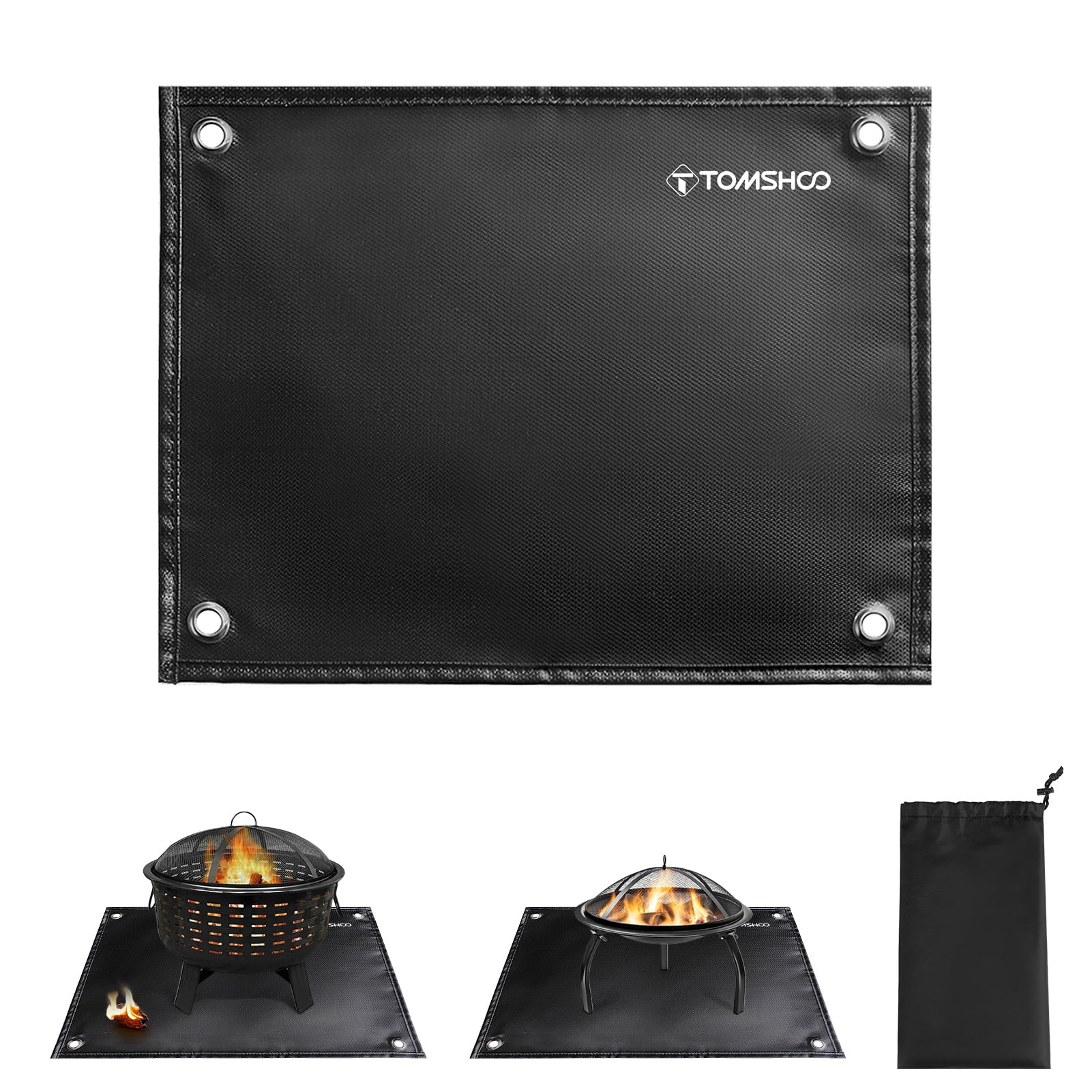 Under Grill Mat Fire Pit Deck Patio Ember Mat Fireproof Mat Grill Pad