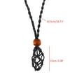 thumbnail image 3 of ZPAQI Crystal Rough Net Bag Braided Black Brown Adjustable Net Bag Necklace Rope, 3 of 14