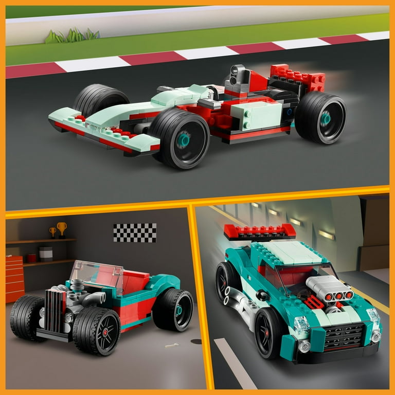 LEGO Creator Street Racer 31127, 258 pieces, 3in1 Race Car Set
