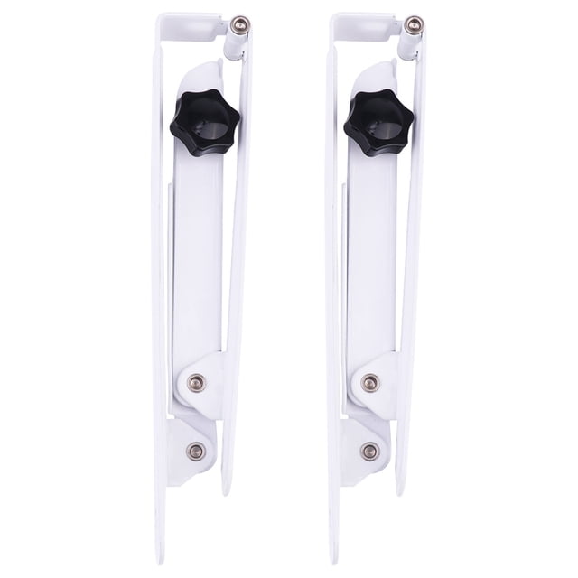 2PCS Foldable Adjustable Solar Panel Support Home Iron Solar Panel Bracket (Silver,White)