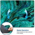 thumbnail image 5 of Mouse Pad, Green Marble Mouse Pad, Square Washable Cloth Personalized Mouse Mat with Design, Gaming Office Home Non-Slip Rubber Base Computer Mousepad, 5 of 12