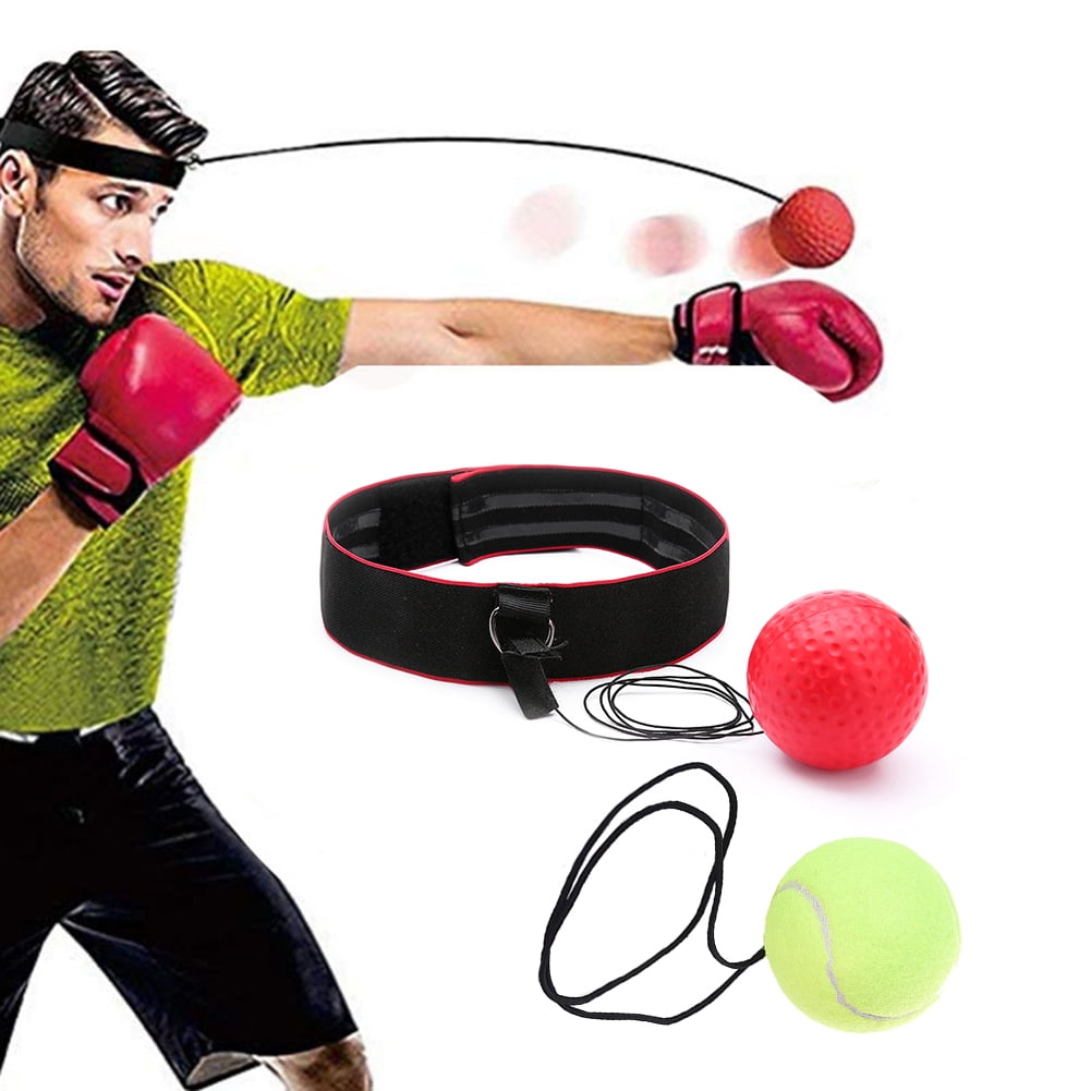 Boxing Head Speed Tennis Ball Reflex Punch Training Practice Sport Speedball UK 