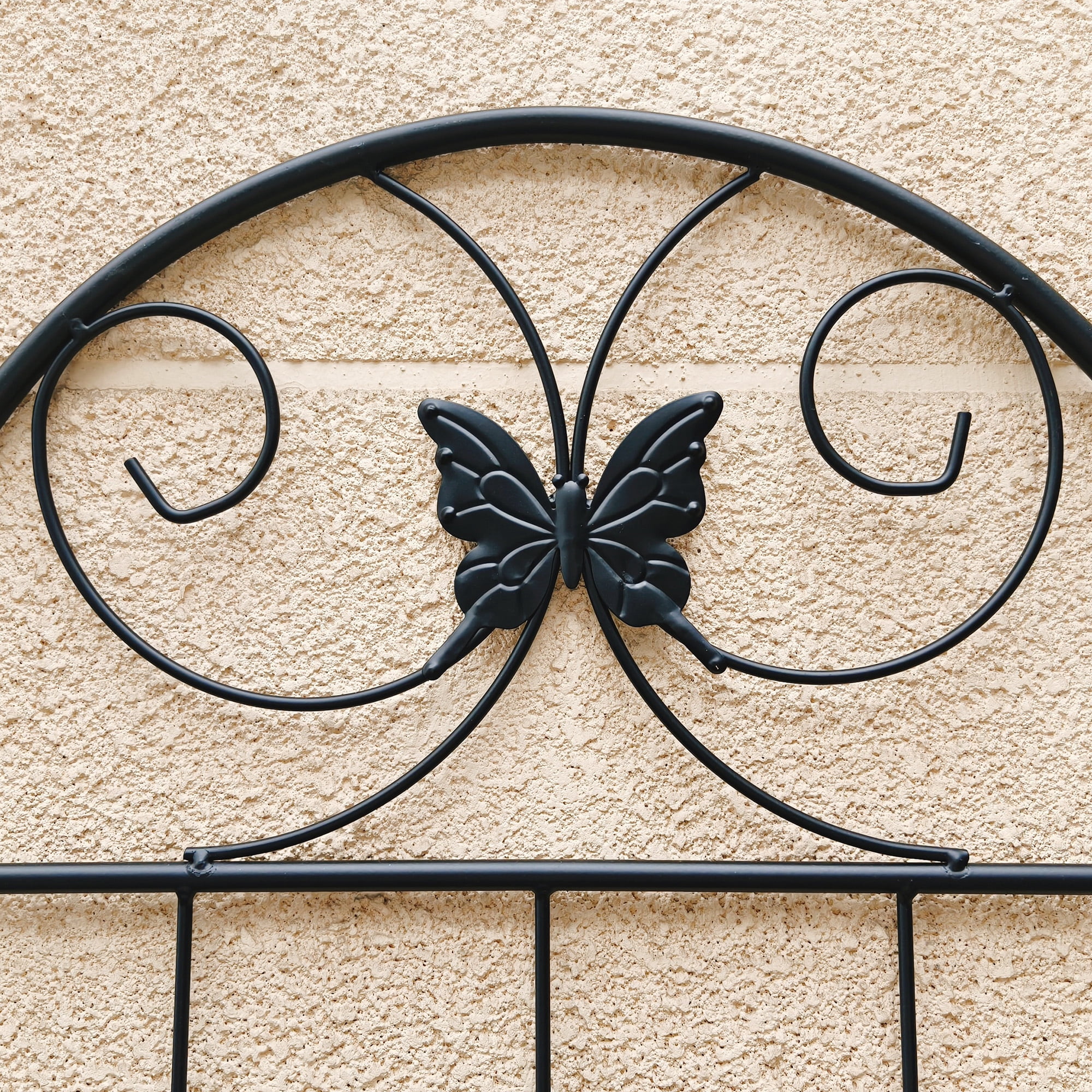 Yoneston 4 Pack Metal Garden Trellis, 71"x19.7"Decorative Arched Trellis for Climbing Plants, Metal Coating Anti-Rust and Sturdy for outdoor, Black