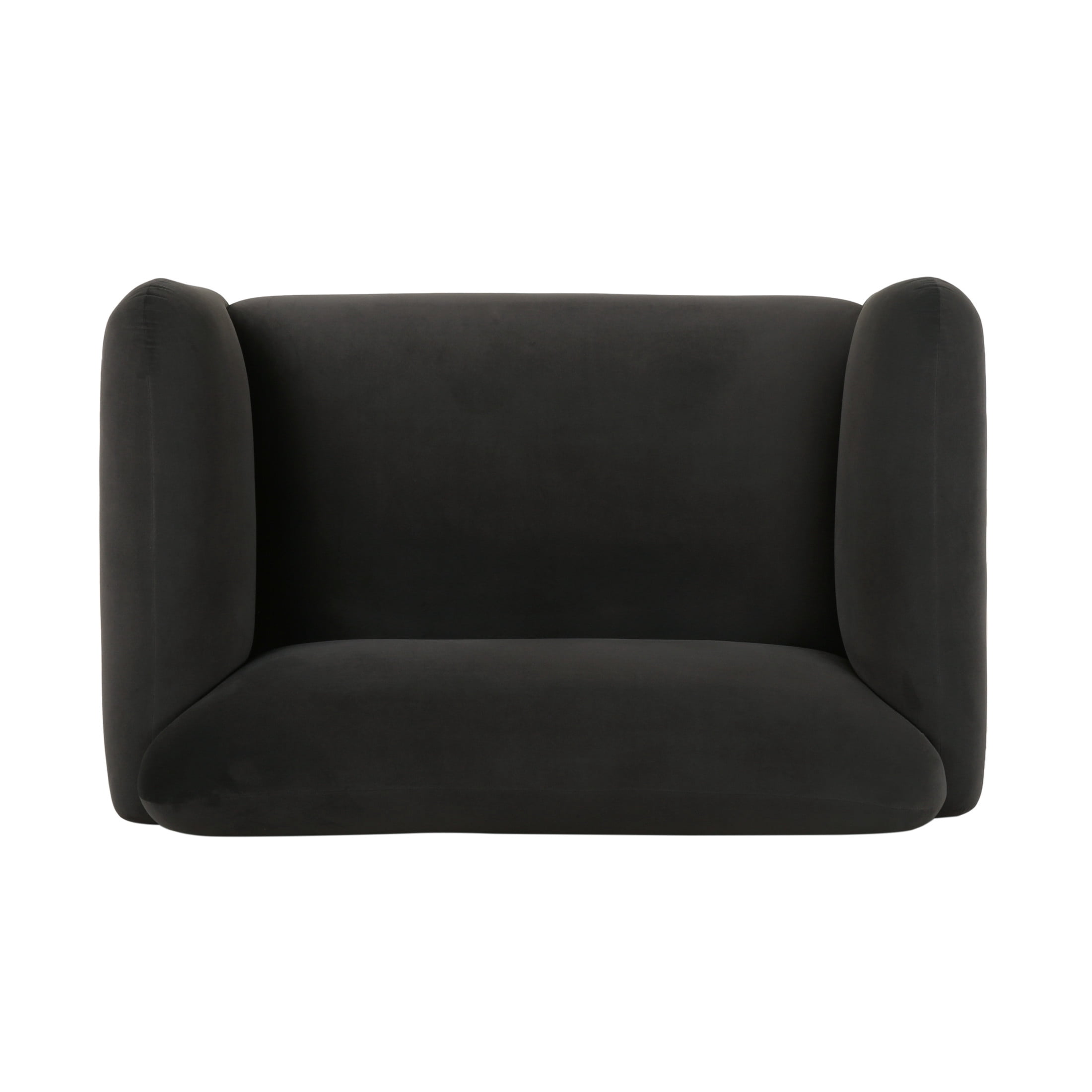 Christopher Knight Home 50" Modern Fabric Loveseat Sofa for Living Room or Office, Dark Gray