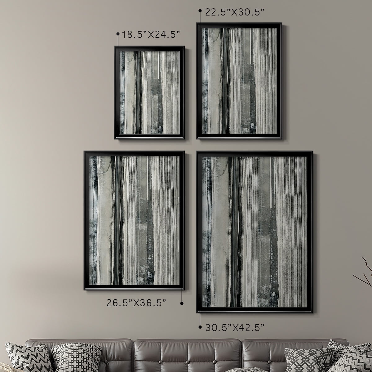 Differing Parallels II Premium Framed Print, in Gold, Black, or Silver - Ready to Hang