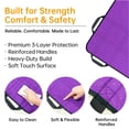 thumbnail image 3 of NurtureCare 3-Layer Comfort Positioning Bed Pad with Handles, Nylon, Waterproof, 48" x 40", Purple, 3 of 10