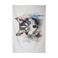 thumbnail image 2 of JSTEL Husky Dog Puppy Table Cloth Square 60 x 60 Inch Tablecloth Anti Wrinkle Table Cover for Dining Kitchen Parties, 2 of 6