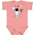 thumbnail image 3 of Inktastic Astronaut the Moon Spaceship and Shooting Star for Light Colors Boys or Girls Baby Bodysuit, 3 of 5
