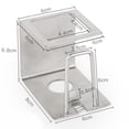 thumbnail image 2 of SHISUYAN Stainless Steel Wall Hanging Toothbrush Holder Bathroom Toothpaste Storage Rack Shelf Bathroom Accessory, 2 of 8