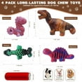 thumbnail image 2 of Magicorange Dog Chew Toys for Aggressive Chewers, Nylon Tough Dog Toys (Dinosaur Shaped, 4 Pack), 2 of 7