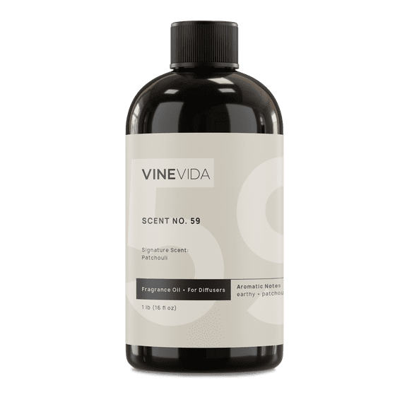 VINEVIDA Scent NO. 59, Signature Scent: Patchouli Fragrance Oil for Cold Air Diffusers, 16 Fl Oz