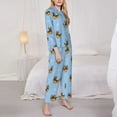 thumbnail image 4 of Disketp Pajamas Set Long Sleeve Sleepwear Womens Button Down Nightwear Pj Sets-Cute Puppy, 4 of 9