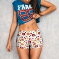 thumbnail image 3 of Lsque Oriental Cuisine Pattern High Waisted Biker Shorts for Women-Tummy Control Fitness Athletic Workout Running Yoga Gym Shorts,Moisture-Wicking-Medium, 3 of 9