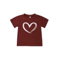 thumbnail image 2 of Faithtur T-shirt Décontracté pour Enfants avec Impression de Cœur, Col Rond, Manches Courtes, 2 of 10