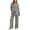 A04-Black, variant on LEKWK Maternity Pajamas Ruched Long Sleeve Top and Wide Leg Pants Soft Stretchy Postpartum Pajama Set Hospital Bag Pregnancy Lounge Set
