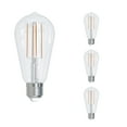 thumbnail image 2 of Bulbrite Pack of (4) 4.5 Watt Dimmable Clear Filament ST18 Medium (E26) LED Light Bulb - 450 Lumens, 2700K, 2 of 8
