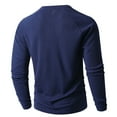 thumbnail image 3 of Aofany Long Sleeve Henley Shirts for Men Solid Color Men's T-Shirts Soft Stretch Pullover Shirts, 3 of 8
