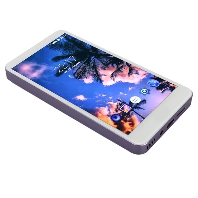 Lecteur de Musique, Écran Tactile HD Complet 5,0 Pouces, Prise en Charge Photo, Transmission Haute Vitesse, RAM 2 Go ROM 16 Go MP4, Lecteur de Musique 2200 mAh avec et Wi‐Fi pour l'École, Violet, Bleu